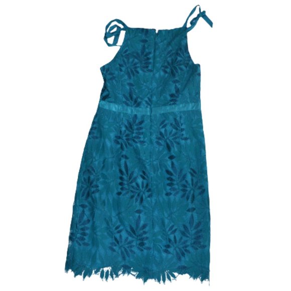 Lilly Pulitzer Teal Tidal Wave Midi Lace Kayleigh Shift 8 - Picture 5 of 10